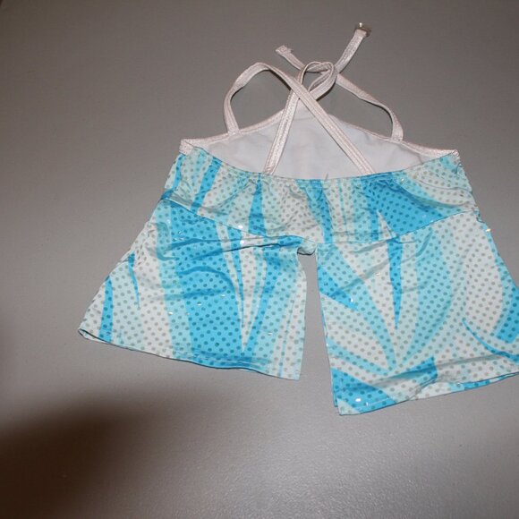 Black & Blue Algy Custom 2 Pcs Dance Costume  Size Small - Picture 8 of 8